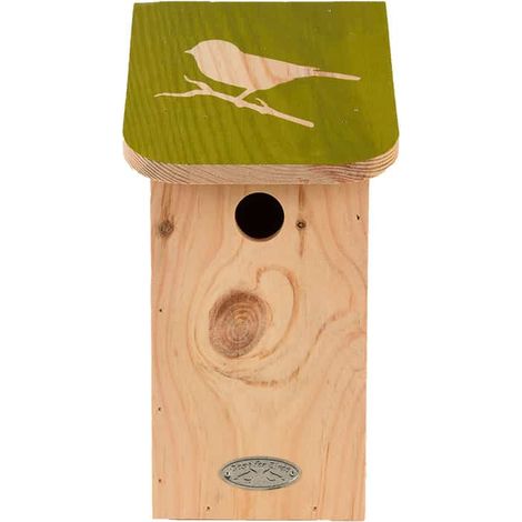 Nichoir pour mésange bleue en pin pochoir (1/5)