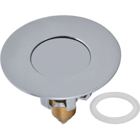 Bouchon de lavabo, filtre de vidange à clapet, raccord anti-débordement avec joint étanche (1/5)