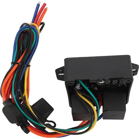 Contrôleur de ventilateurs numériques 12V, Kit de commutateur de commande de ventilateur électrique à température réglable (1/5)