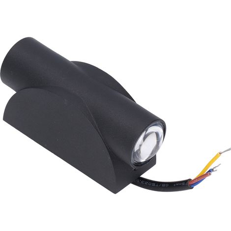Wandleuchten 2W IP65 wasserdicht, hohe Helligkeit, Aluminium-LED-Wandleuchten für Hof, Badezimmer, Wohnzimmer (1/5)