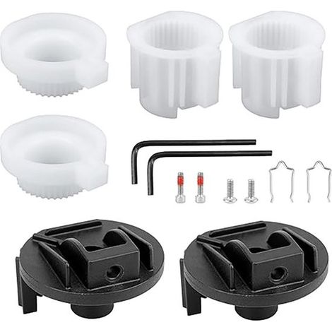 Kit d'adaptateurs pour poignées, pièces de fixation, pièces de rechange pour baignoires et robinetterie de douche, kit de réparation pour baignoires et douches (1/4)