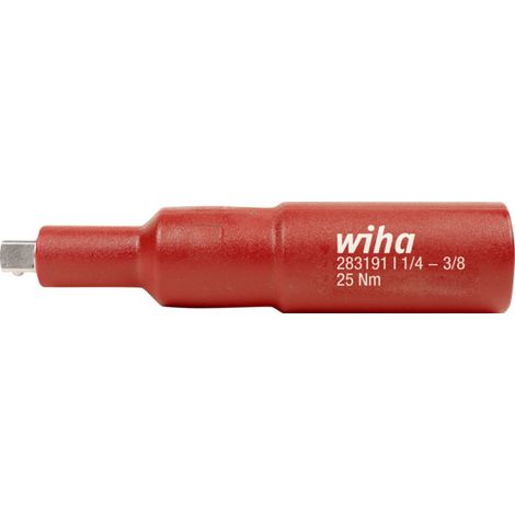 Wiha Vierkant-Adapter isoliert 3/8“ für 1/4" Steckschlüssel  (44355)
