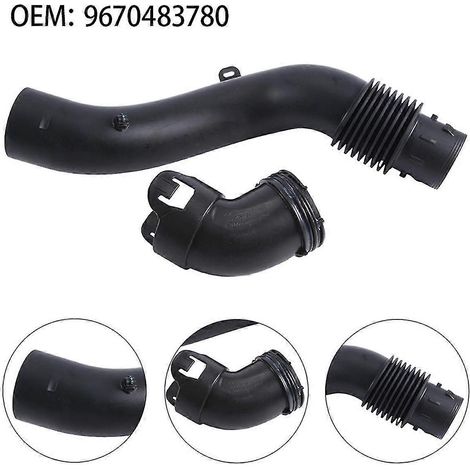 9670483780 Tuyau de raccordement du filtre à air pour voiture, admission d'air, compatible avec 3008, 408, 508, C3, C4 et C5 (1/5)