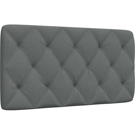 Kopfteil-Kissen Dunkelgrau 100 cm Stoff