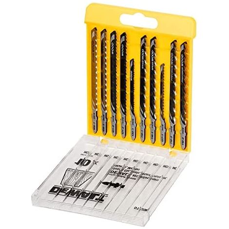 SET DI LAME PER SEGHETTO ALTERNATIVO DEWALT 10 PEZZI PER LEGNO