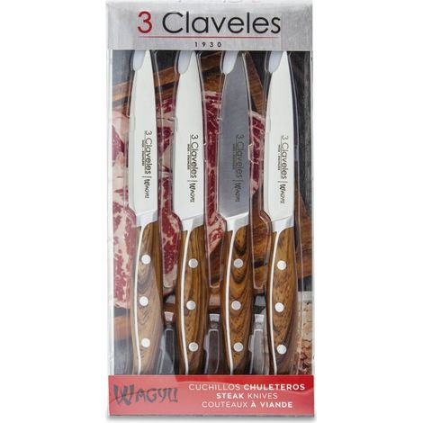 Cuchillos chuleteros wagyu 11,5 cm, 4 uds (1/3)