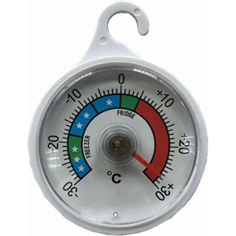 Thermomètre de réfrigérateur rond, facile à lire, pour réfrigérateurs-congélateurs et cafés d'intérieur (1/5)