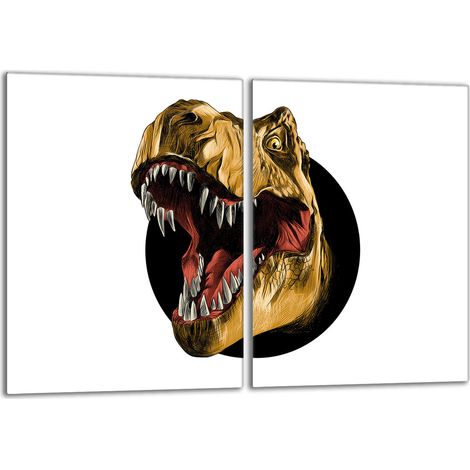 Glasschutzplatte für den Herd 2x40x52 Dinosaurier (1/5)
