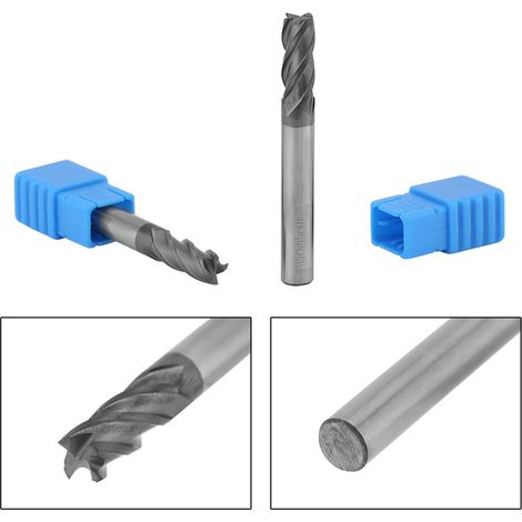 5 Hartmetall-Schaftfräser, 4 Schneiden, 6 mm x 50 mm (1/5)