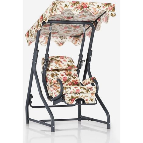 Chaise à bascule de jardin en métal Camellia (1/5)