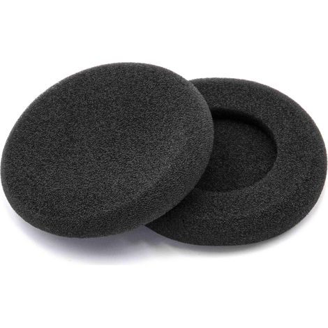 vhbw 2x Almohadillas oídos de repuesto compatible con Sennheiser PX80, PX100 IIi, PX300, PX200 auriculares, cascos - negro (1/2)