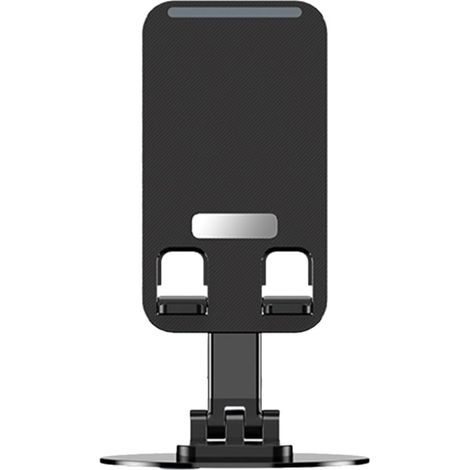 360-Degree Rotating Aluminum Phone Holder, Compatible with Tablets and Phones, Modern Metal and Plastic Finish, Live Streaming (1/5)