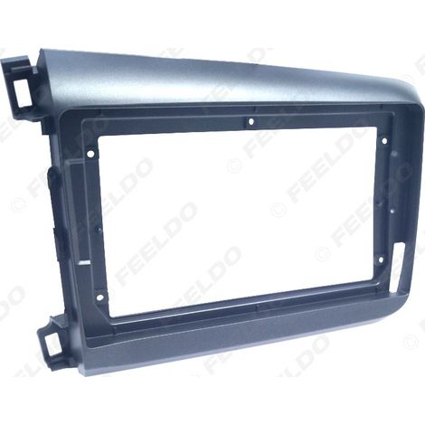 Versatile frame for Honda Civic 2012-2015 navigation panel, audio system upgrade frame, 9-inch titanium left panel (1/5)