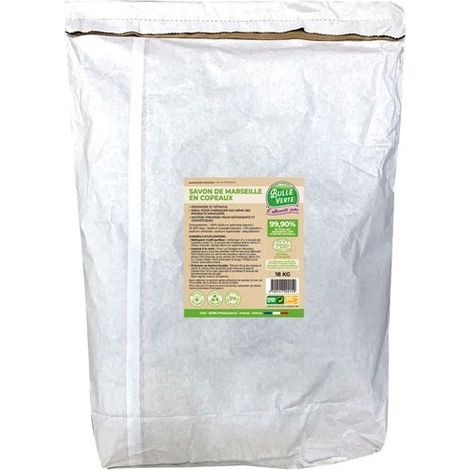 BULLE VERTE - Savon de Marseille en copeaux 20 kg