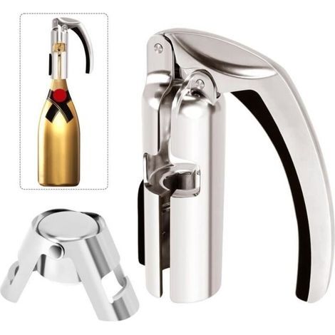 Apribottiglie per champagne, cavatappi per champagne in lega di zinco per bar, cavatappi per spumante (1/4)