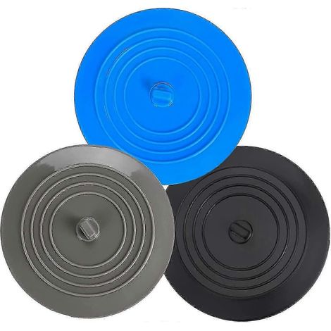 Lot de 3 bouchons d'évier en silicone, bouchons universels, bouchons pour évier de cuisine et de baignoire - zscy (1/3)