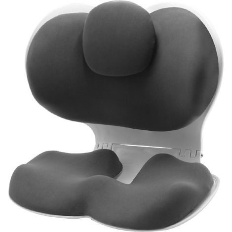 Coussin de soutien dorsal pliable extra large en mousse à mémoire de forme pour chaise de bureau, voiture et voyage, coussin confortable pour les lombaires et les hanches pour une meilleure posture as (1/4)