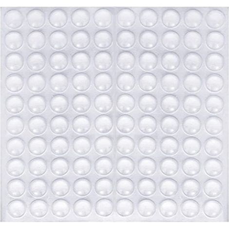 Dailygoods : Lot de 100 patins caoutchouc autocollants transparents, amortisseurs de chocs et protections pour meubles (1/5)