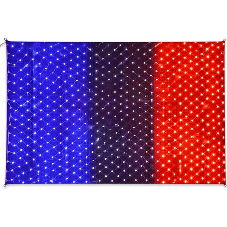 Filet Lumineux LED Drapeau Français, Éclairage Décoratif Basse Tension 24 V (1/5)
