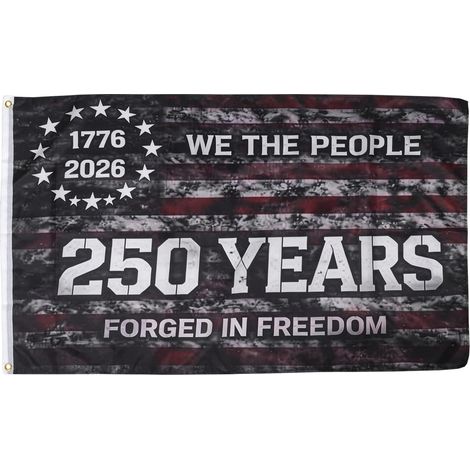 Amerikanische Flagge zum 250 Jahrestag 90 x 150 cm 3 x 5 Fuß