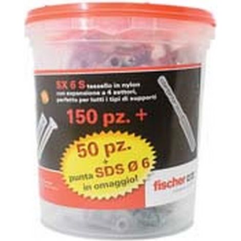 1CF TASSELLO NYLON VITE PROMOPACK "SX 6 S" mm6x30 vite mm4,5x40