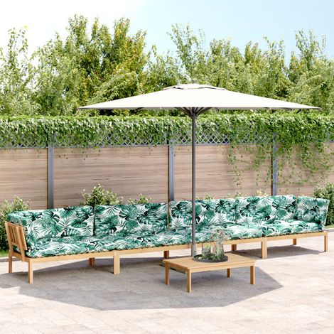 5-tlg. Garten-Sofagarnitur aus Paletten mit Kissen Akazienholz (1/5)