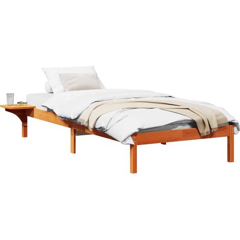 Maison Exclusive - Bettrahmen Wachsbraun 75 x 190 cm Massives Kie
