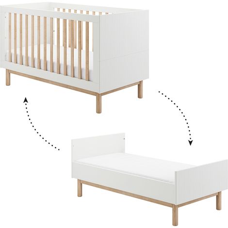 Lettino evolutivo 70x140 Pinio Miloo Bianco (1/5)