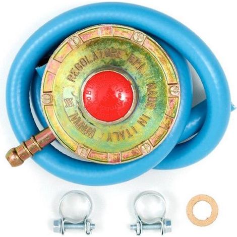 Kit Regolatore Tubo Gas GPL per Barbecue Salmar – Con Tubo 120 cm