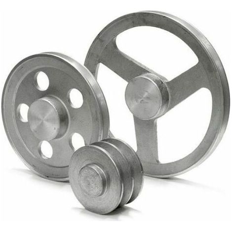 PULEGGIA IN ALLUMINIO SEZIONE A PER MOTORE ELETTRICO COMPRESSORE S/FORO 39927