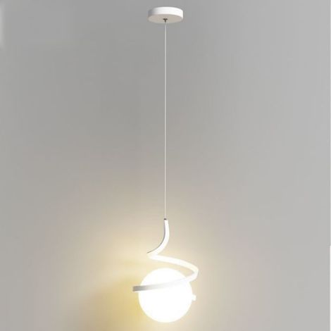 Moderne Nachttisch-Pendelleuchte, längenverstellbar, kreative Pendelleuchte für Bar, Küche und Wohnzimmer (warmes Licht) (1/5)