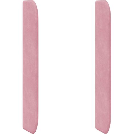 Kopfteil Ohr Rosa 80 x 16 x 4 cm Samt vidaXL