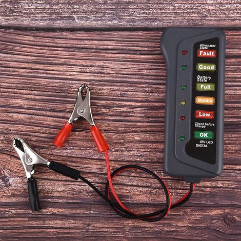 12V-Batterietester für Autos und Motorräder, Lastanalysator, Lichtmaschinenprüfer und Anlasserprüfer (1/5)
