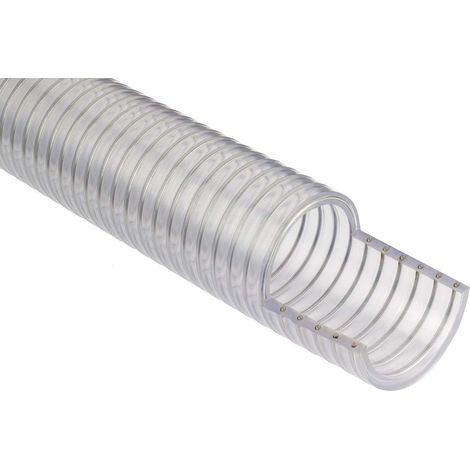 Tuyau RS PRO PVC, renforcé Transparent, longueur 5m, rayon de courbure 50 (Minimum)mm ( Prix pour 1 )
