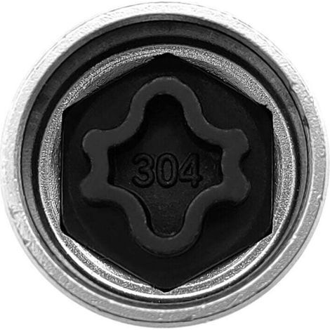 Clé de rechange pour écrou de roue antivol, Compatible Mercedes Benz Security Master 304 (1/4)