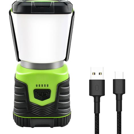 1 Lampe de camping LED, 1000 lumens, 4 modes, projecteur variable, batterie externe 4400 mAh, pour randonnée et urgence (1/5)