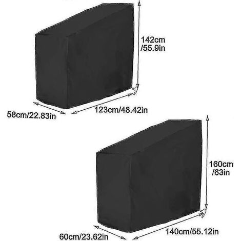 Housse de protection imperméable en tissu Oxford pour vélo d'appartement - Verticale (1/4)