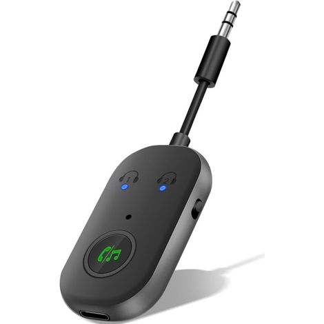 Adaptateur émetteur Bluetooth 5.3. double dispositif avec connexion. émetteur TV avec prise AUX 3.5 mm. Téléphone cellulaire. Système audio automobile. Tablette (1/5)