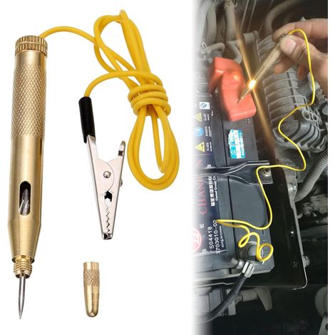 6 V/12 V/24 V Testeur pour Voiture Circuit testeur Stylo,Testeur pour Voiture,Stylo testeur de tension,Testeur De Circuit,Testeur Electrique Light Circuit Teste,pour voiture et camion (1/5)