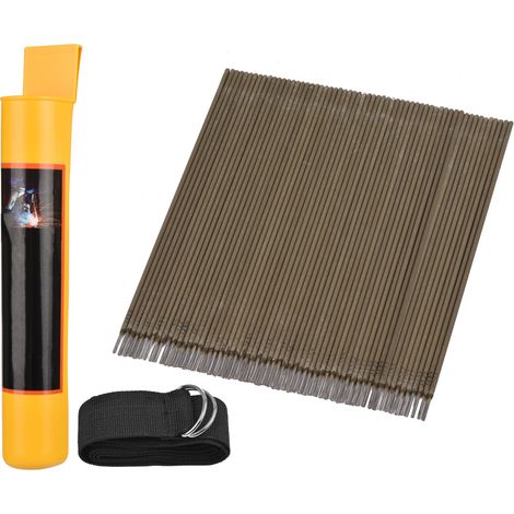 Irovami Kit de 60 baguettes de soudage standard 2,5 x 300 mm en acier au carbone, accessoires de soudage et de découpe, avec boîte de rangement. (1/5)
