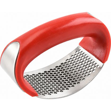 Presse-ail manuel PHZ28 rouge, acier inox 304, sachet OPP (1/5)