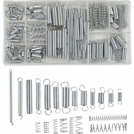 200-teiliges Federn-/Zugfedern-/Druckfedernset, 1 Karton - Crezuo