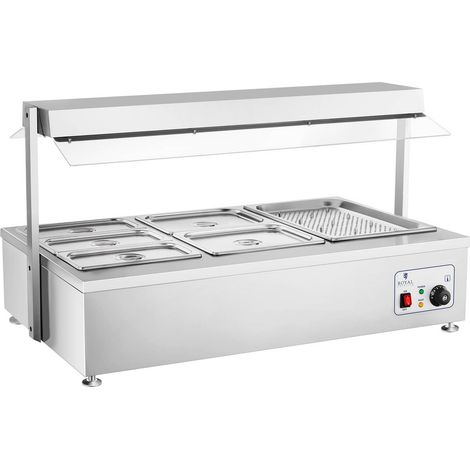 Bain Marie - Royal Catering - Dimensions: 71 x 112 x 63,5 cm - Puissance: 1700 W (1/4)