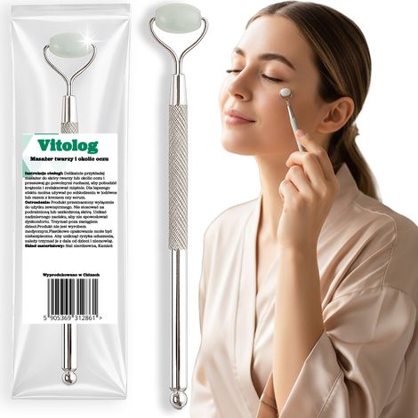 Mini masajeador BC para rostro, cuello, mentón, labios, ojos, rodillo Gua Sha (1/5)
