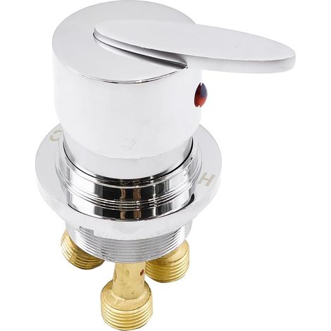 Robinet mitigeur pour baignoire, poignée en feuille, 2 en 1 sortie (1/5)