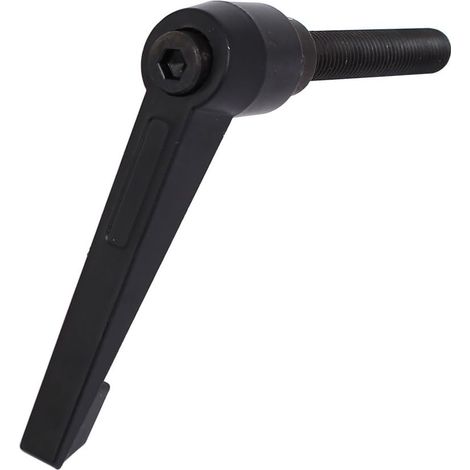 M10x80mmx60mm Außengewinde Verstellbarer Hebelgriff Maschinenknopf Schwarz (1/3)