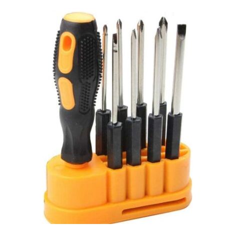 BUNTHAUS Mini tournevis multifonction interchangeable 8 en 1 Kit d'outils de réparation / kit tournevis plat/cruciforme pour réparation de téléphones portables, ordinateurs, ou décoration de la maison (1/5)