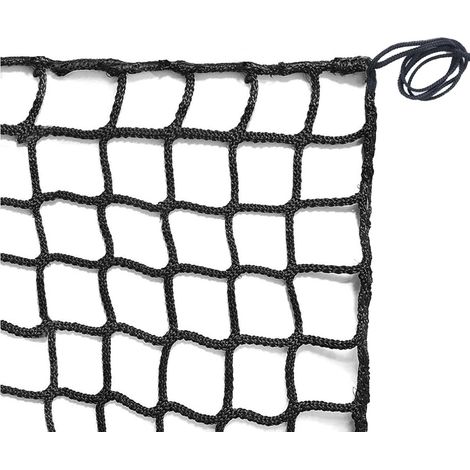 Filet de Protection pour Enfant Chat, Filet de Sécurité Anti Chute sans Nœuds en Polyester pour Escaliers Balcon Clôtures Terrasses Animaux pour Voiture(Size:1 1m(3 3ft),Color:Noir) (1/5)