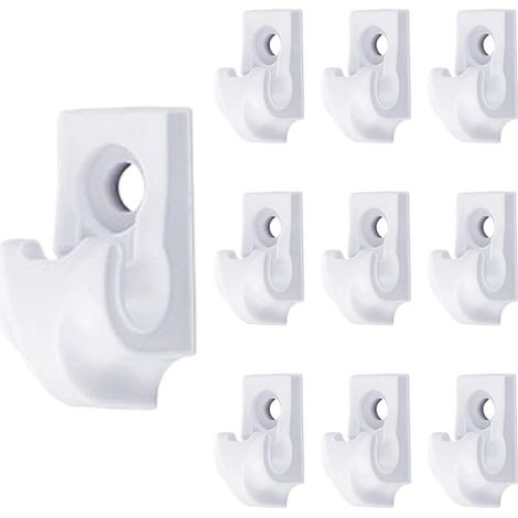 Crochets pour éclairage d'extérieur 10 supports pour câbles antidérapants pour charges fixe-lampe pour extérieur pour jardin pelouse terrasse cour clôture décorations de Noël bricolage (1/5)