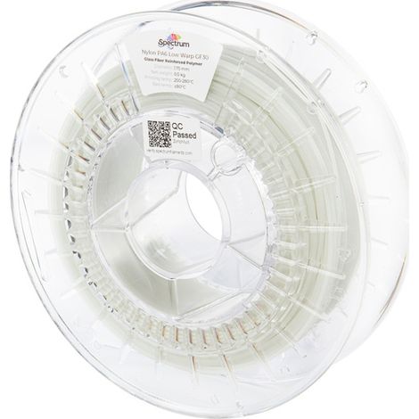 Filamento impresora 3D fila pa6 low warp gf30 nylon vidrio (1/2)